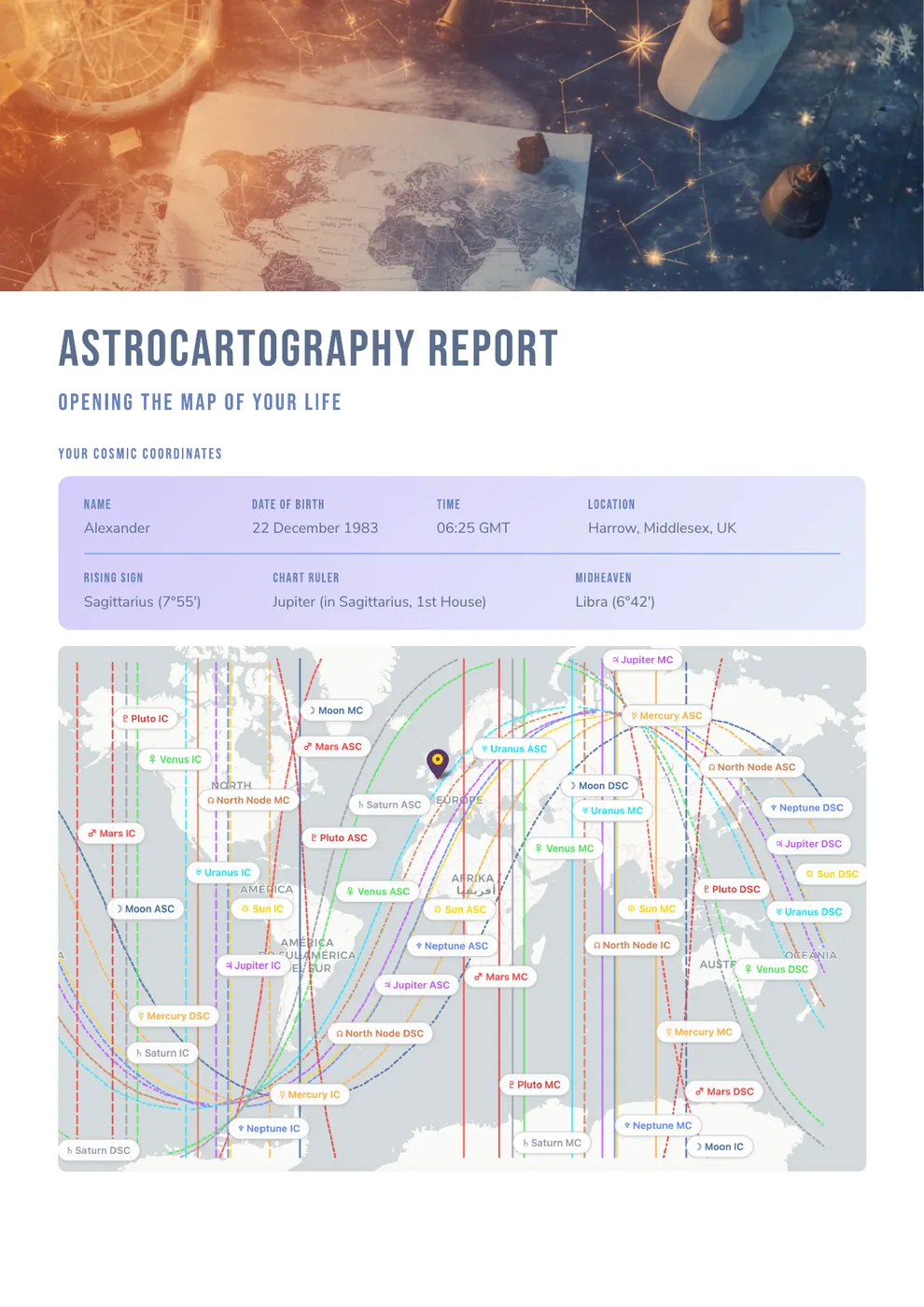 Cover · your chart on the world