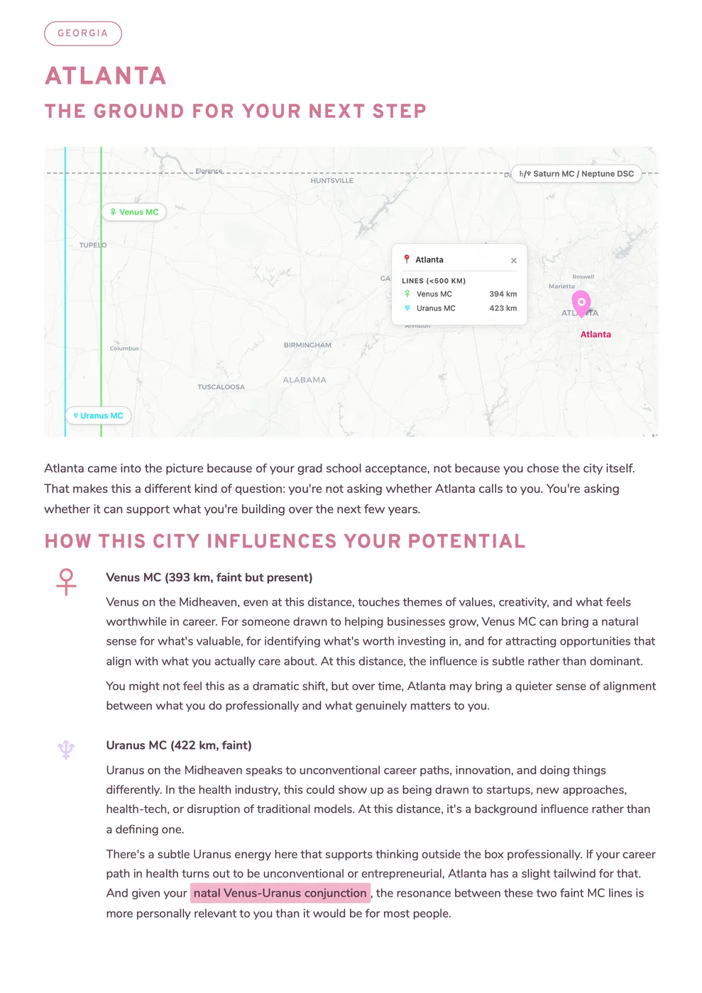Atlanta — the ground for your next step